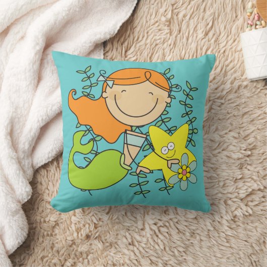 Redhead Mermaid Kissen (Decke)