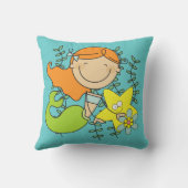 Redhead Mermaid Kissen (Rückseite)