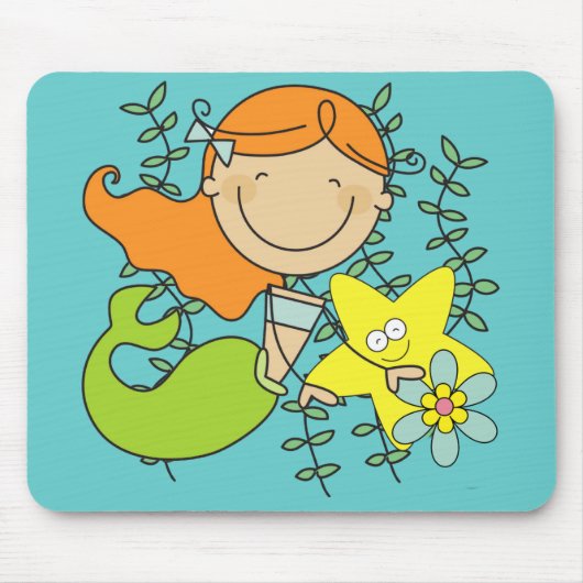 Redhead Mermaid Mousepad (Vorne)