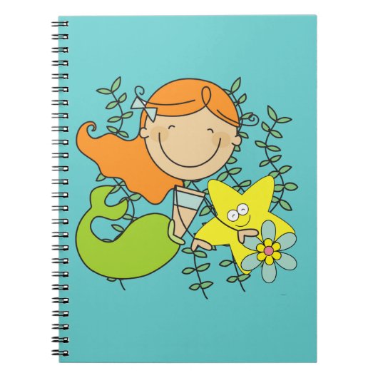 Redhead Mermaid Notizblock (Vorderseite)