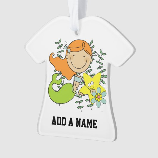 Redhead Mermaid Ornament (Vorderseite)