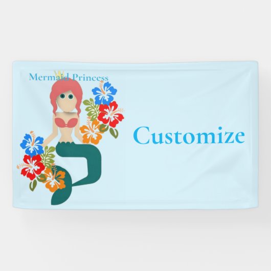 Redhead Mermaid Princess Thunder_Cove Banner (Horizontal)