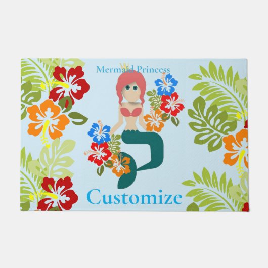 Redhead Mermaid Princess Thunder_Cove Fußmatte (Vorderseite)