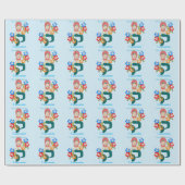 Redhead Mermaid Princess Thunder_Cove Geschenkpapier (Flach)
