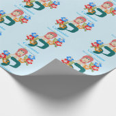 Redhead Mermaid Princess Thunder_Cove Geschenkpapier (Ecke)