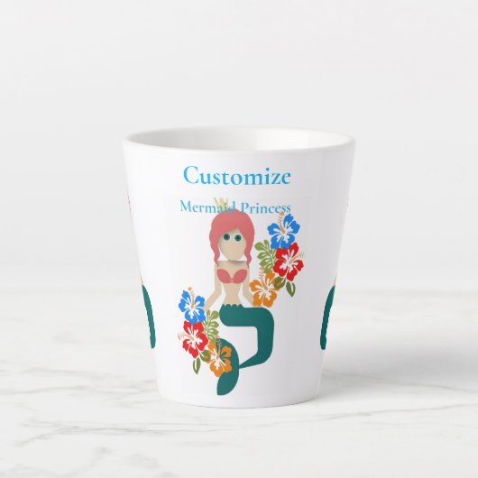 Redhead Mermaid Princess Thunder_Cove Milchtasse (Vorderseite)