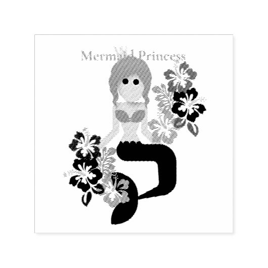 Redhead Mermaid Princess Thunder_Cove Permastempel (Design)