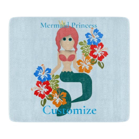 Redhead Mermaid Princess Thunder_Cove Schneidebrett (Vorderseite)