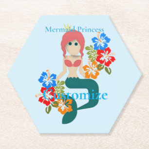 Redhead Mermaid Princess Thunder_Cove Untersetzer