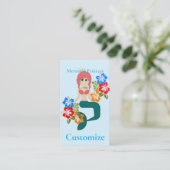 Redhead Mermaid Princess Thunder_Cove Visitenkarte (Stehend Vorderseite)