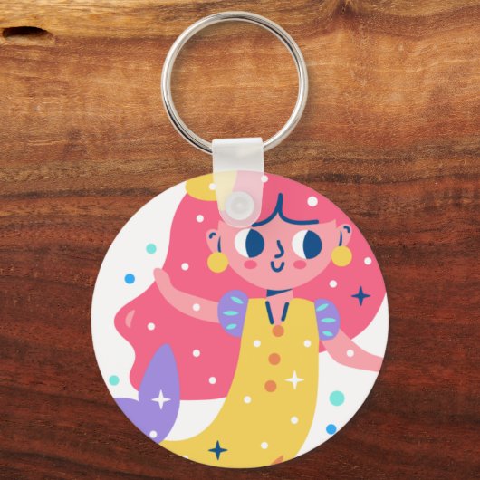 Redhead Mermaid Schlüsselanhänger (Vorderseite)