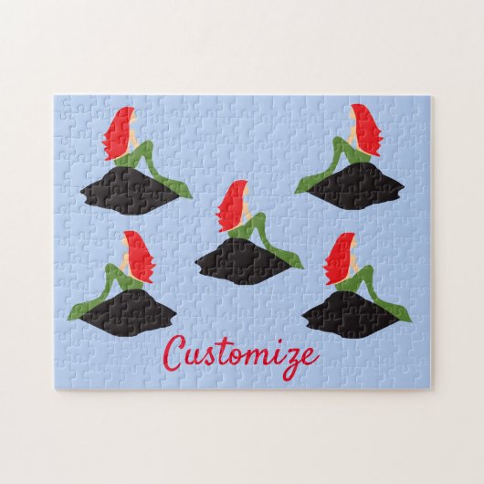 Redhead Mermaid Sitting Thunder_Cove Puzzle (Horizontal)