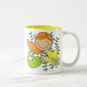 Redhead Mermaid Zweifarbige Tasse
