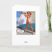 Redhead mit Spyglass-Button oben Karte (Rückseite)