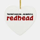 Redhead-Onkel Keramik Ornament (Vorne)