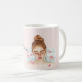 Redhead Pink Roses Relax Bath Kaffeetasse (VorderseiteRechts)