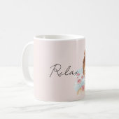 Redhead Pink Roses Relax Bath Kaffeetasse (Vorderseite Links)