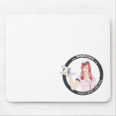 Redhead PopChiX Mädchen Mousepad (Vorne)