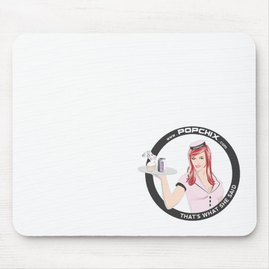 Redhead PopChiX Mädchen Mousepad (Vorne)