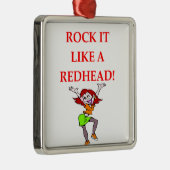 Redhead Silbernes Ornament (Rechts)