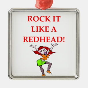Redhead Silbernes Ornament