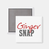 Redhead Spaß - Ginger Snap Magnet (Vorderseite/Rückseite)