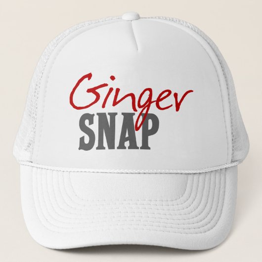 Redhead Spaß - Ginger Snap Truckerkappe (Vorderseite)