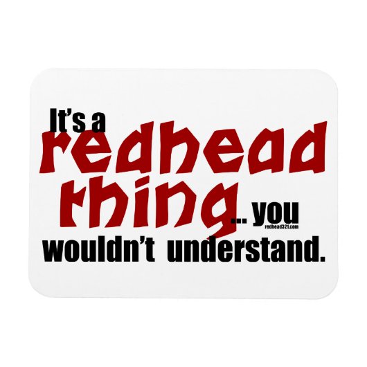 Redhead Thing Magnet (Horizontal)