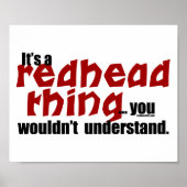 Redhead Thing Poster (Vorne)