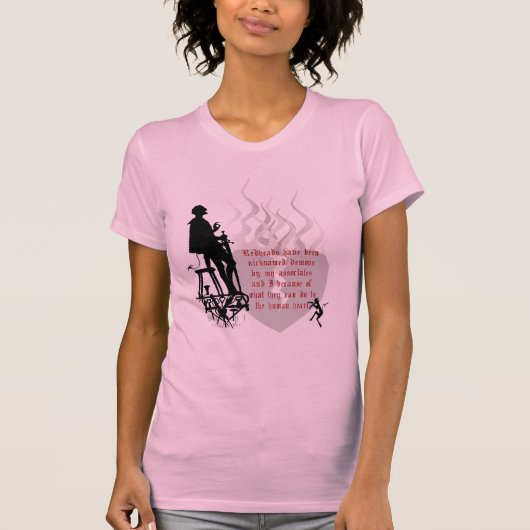 REDHEAD UND DER TEUFEL-ZITAT-T - SHIRT (Vorderseite)