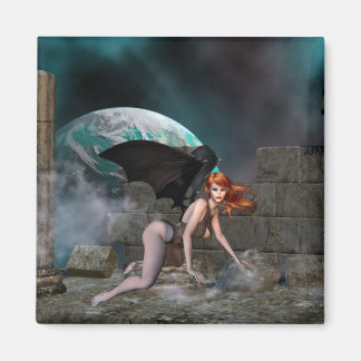 Redhead Vampress - Fantasy/Goth Magnet