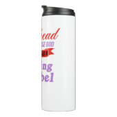 Redhead Warnungen Label Ginger Red Hair Geschenk Thermosbecher (Nach rechts gedreht)