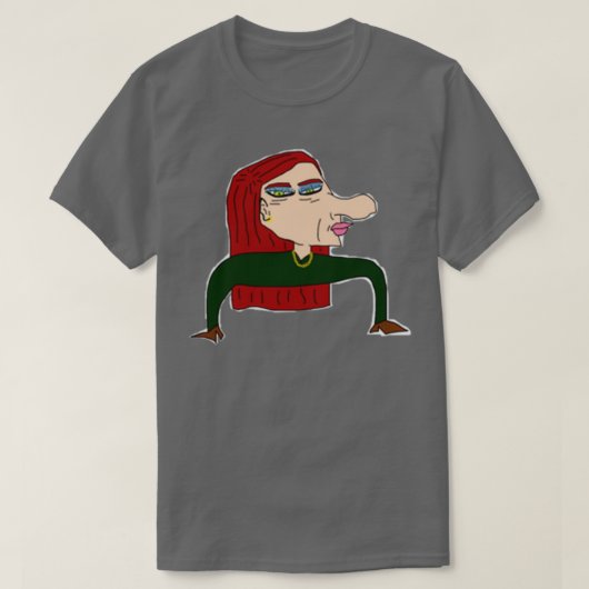 Redhead Wig Queen T-Shirt (Design vorne)