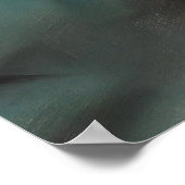 Redhead with Black Negligee Pinup Art Poster (Ecke)