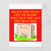 REDHEAD Witz Postkarte (Vorderseite)