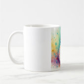 Redheaded Buttonquail 060824AREF135 - Watercolor Kaffeetasse (Links)