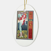redheaded Coneyinsel-Meerjungfrauschönheit Keramikornament (Links)