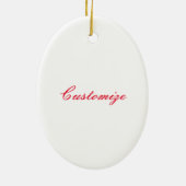 redheaded Coneyinsel-Meerjungfrauschönheit Keramikornament (Hinten)