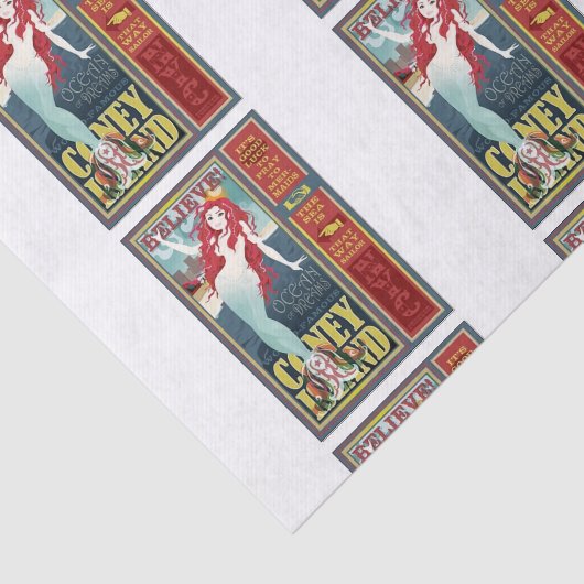 Redheaded Coneyinselmeerjungfrauen Seidenpapier (Ausschnitt)