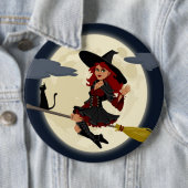REDHEADED HALLOWEEN WITCH BUTTON (Beispiel)