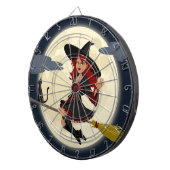 REDHEADED HALLOWEEN WITCH DARTSCHEIBE (Vorderseite rechts)