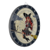 REDHEADED HALLOWEEN WITCH DARTSCHEIBE (Vorderseite Links)