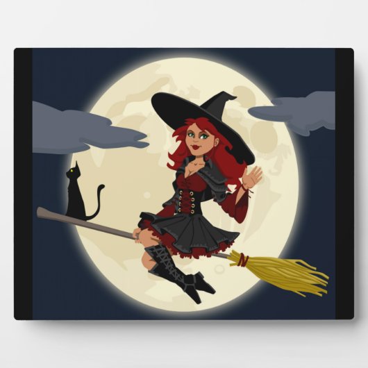 REDHEADED HALLOWEEN WITCH FOTOPLATTE (Vorderseite)