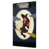 REDHEADED HALLOWEEN WITCH KLEMMBRETT (Links)