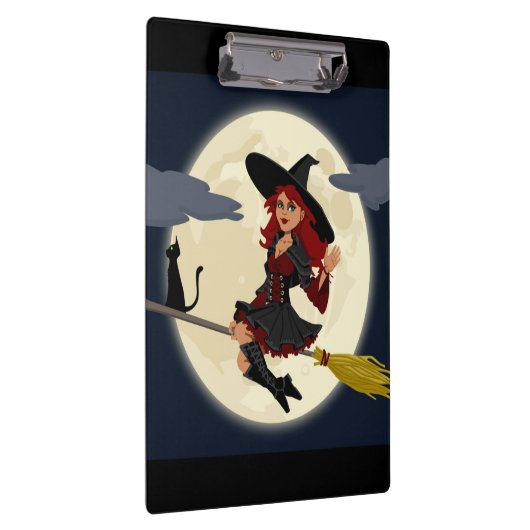 REDHEADED HALLOWEEN WITCH KLEMMBRETT (Rechts)