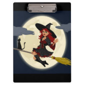 REDHEADED HALLOWEEN WITCH KLEMMBRETT (Vorderseite)