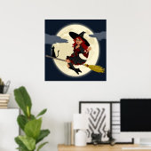 REDHEADED HALLOWEEN WITCH POSTER (Heimbüro)