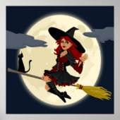 REDHEADED HALLOWEEN WITCH POSTER (Vorne)