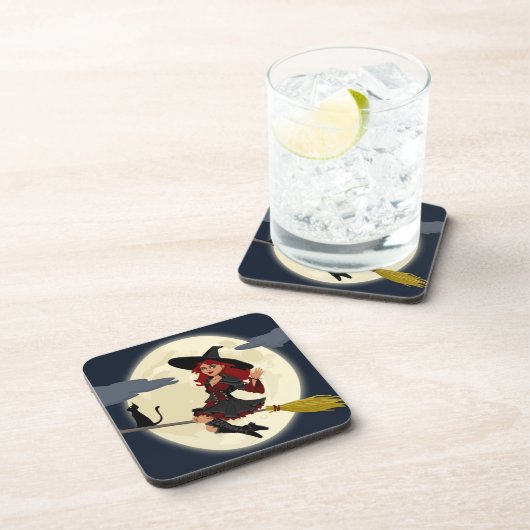 REDHEADED HALLOWEEN WITCH UNTERSETZER (Rechte Seite)