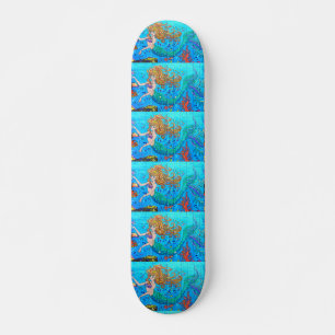 redheaded Meerjungfraublau-Skateboard Skateboard